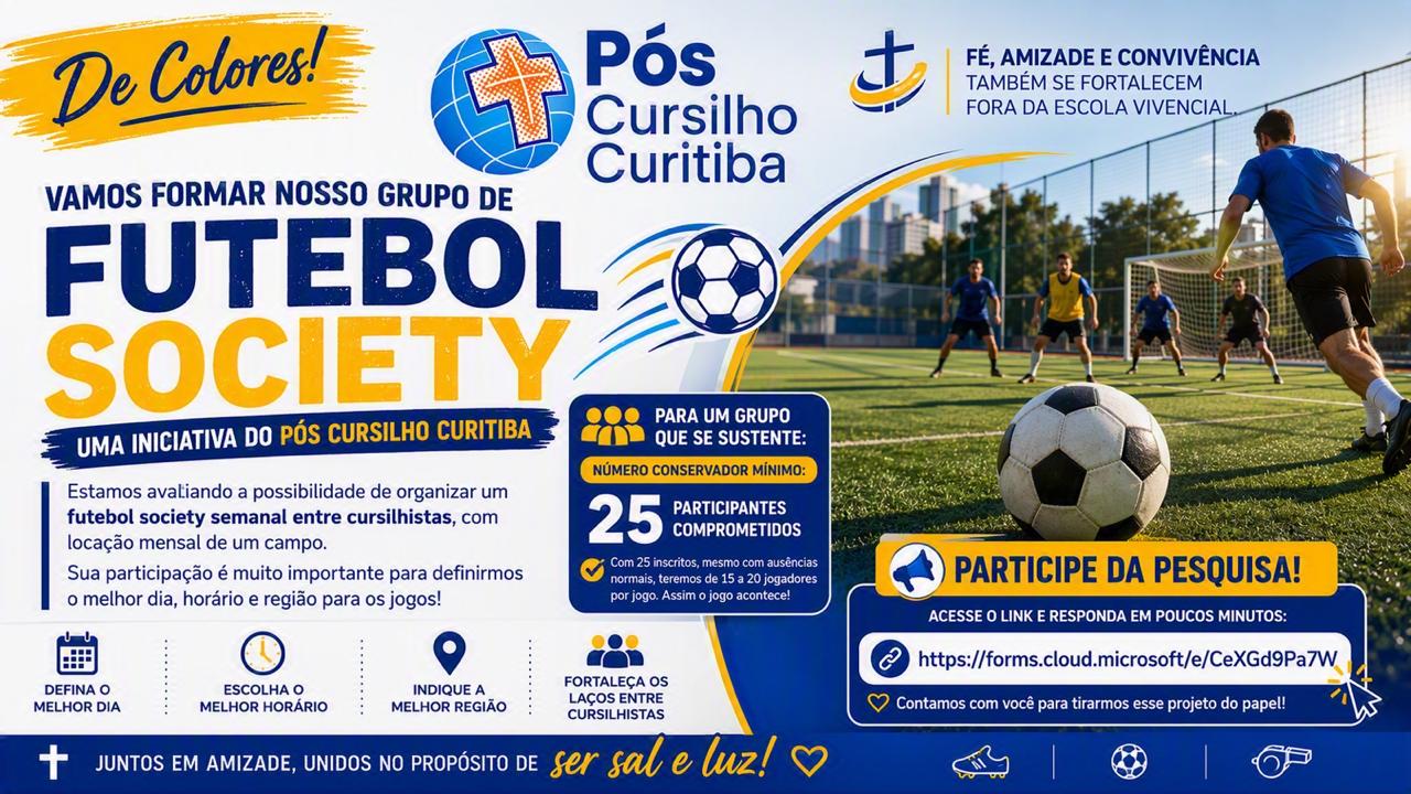Inscrições Futebol Cursilhista MCCWB